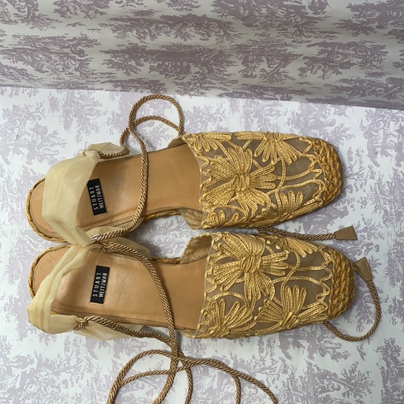 Stuart Weitzman lace up espadrilles size 9B - Picture 3 of 15